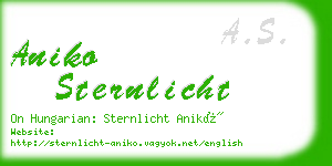 aniko sternlicht business card